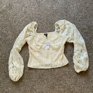 Express lace crop top